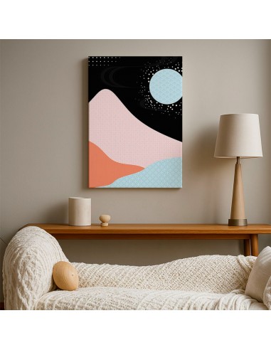Cuadro Abstracto Paisaje 35x50cm Lienzografía Diseño 0349