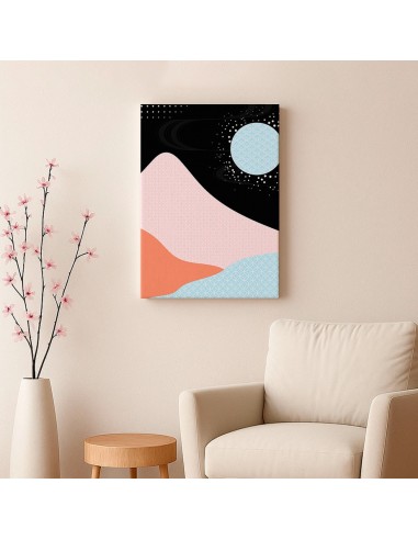 Cuadro Abstracto Paisaje 35x50cm Lienzografía Diseño 0349