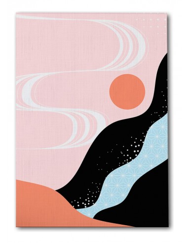 Cuadro Abstracto Paisaje 35x50cm Lienzografía Diseño 0350