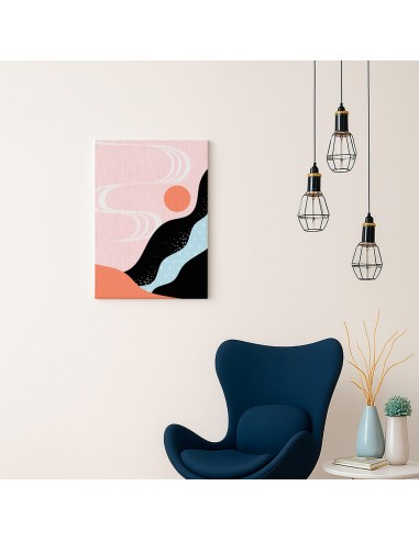 Cuadro Abstracto Paisaje 35x50cm Lienzografía Diseño 0350