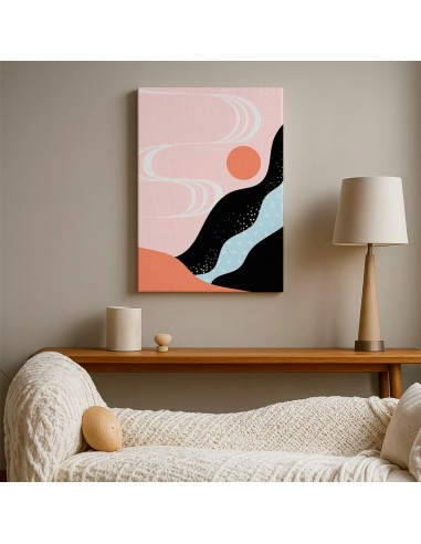 Cuadro Abstracto Paisaje 35x50cm Lienzografía Diseño 0350
