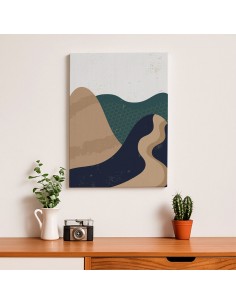 Cuadro Abstracto Paisaje 35x50cm Lienzografía Diseño 0352 2