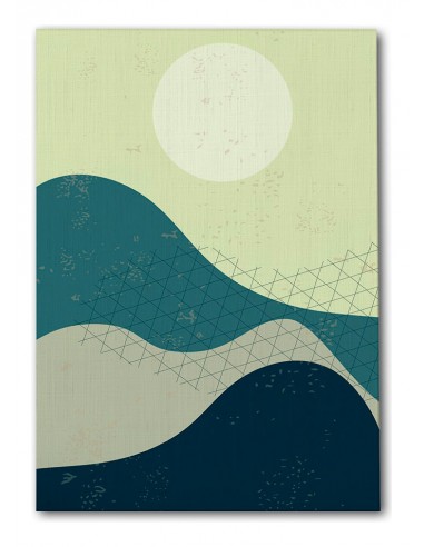 Cuadro Abstracto Paisaje 35x50cm Lienzografía Diseño 0353