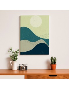 Cuadro Abstracto Paisaje 35x50cm Lienzografía Diseño 0353 2