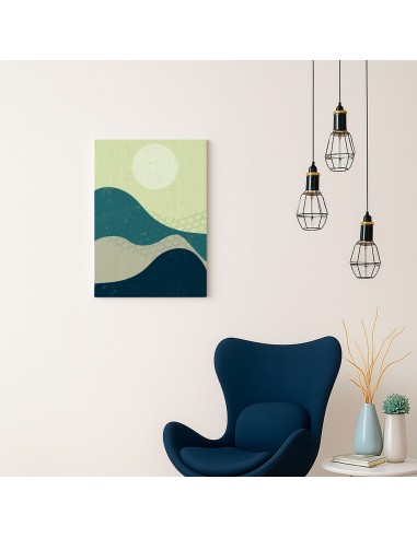 Cuadro Abstracto Paisaje 35x50cm Lienzografía Diseño 0353