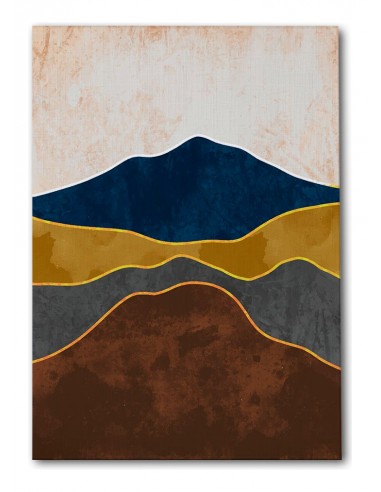 Cuadro Abstracto Paisaje 35x50cm Lienzografía Diseño 0355