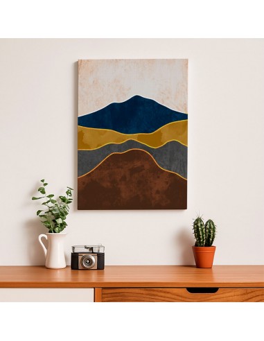 Cuadro Abstracto Paisaje 35x50cm Lienzografía Diseño 0355