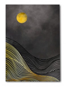 Cuadro Abstracto Paisaje 35x50cm Lienzografía Diseño 0360