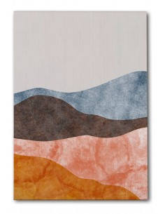 Cuadro Abstracto Paisaje 35x50cm Lienzografía Diseño 0361