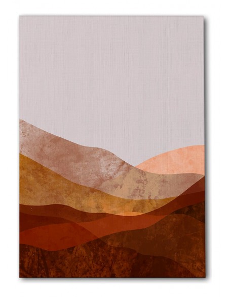 Cuadro Abstracto Paisaje 35x50cm Lienzografía Diseño 0362