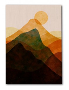 Cuadro Abstracto Paisaje 35x50cm Lienzografía Diseño 0363