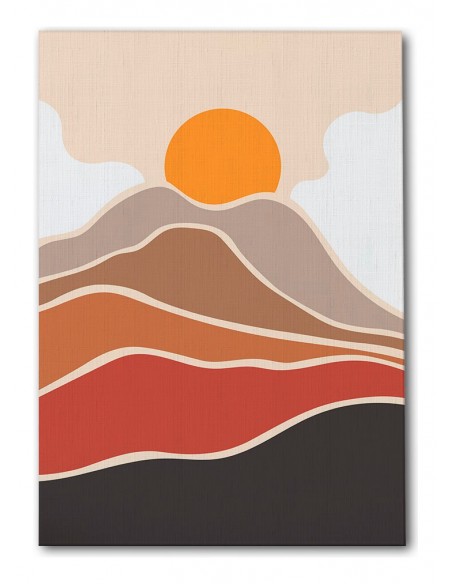 Cuadro Abstracto Paisaje 35x50cm Lienzografía Diseño 0367