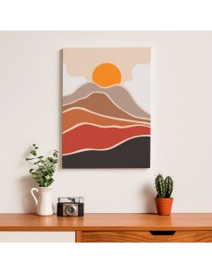 Cuadro Abstracto Paisaje 35x50cm Lienzografía Diseño 0367 2