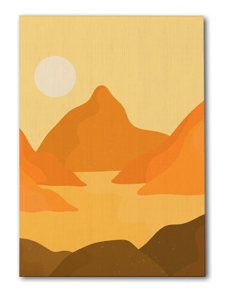 Cuadro Abstracto Paisaje 35x50cm Lienzografía Diseño 0368