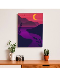 Cuadro Abstracto Paisaje 35x50cm Lienzografía Diseño 0369 2