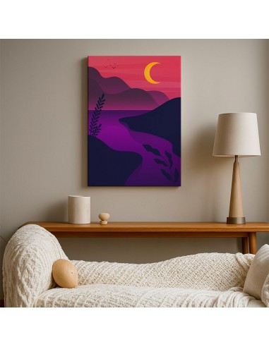 Cuadro Abstracto Paisaje 35x50cm Lienzografía Diseño 0369