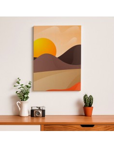 Cuadro Abstracto Paisaje 35x50cm Lienzografía Diseño 0370 2