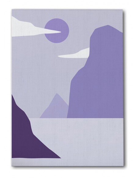 Cuadro Abstracto Paisaje 35x50cm Lienzografía Diseño 0375