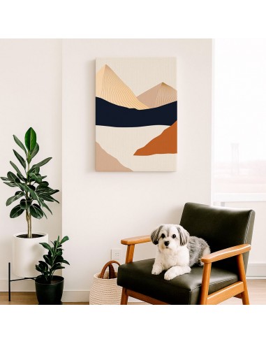 Cuadro Abstracto Paisaje 35x50cm Lienzografía Diseño 0376