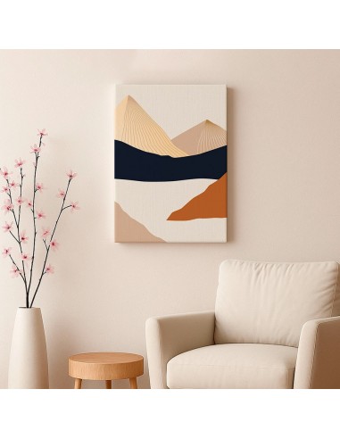 Cuadro Abstracto Paisaje 35x50cm Lienzografía Diseño 0376