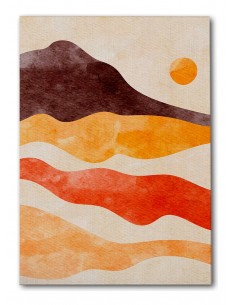 Cuadro Abstracto Paisaje 35x50cm Lienzografía Diseño 0377