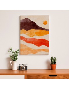 Cuadro Abstracto Paisaje 35x50cm Lienzografía Diseño 0377 2