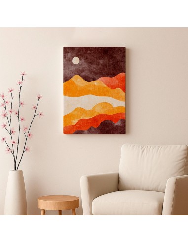 Cuadro Abstracto Paisaje 35x50cm Lienzografía Diseño 0378