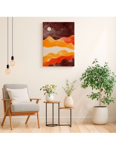 Cuadro Abstracto Paisaje 35x50cm Lienzografía Diseño 0378