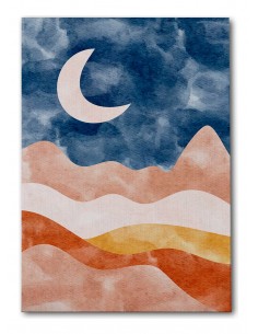 Cuadro Abstracto Paisaje 35x50cm Lienzografía Diseño 0379