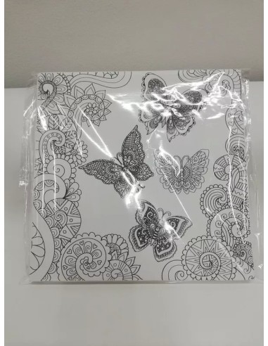 Cuadro En Lienzo Para Pintar Mandalas Pack X 10 Unidades