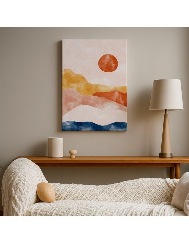 Cuadro Abstracto Paisaje 35x50cm Lienzografía Diseño 0380