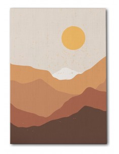 Cuadro Abstracto Paisaje 35x50cm Lienzografía Diseño 0383