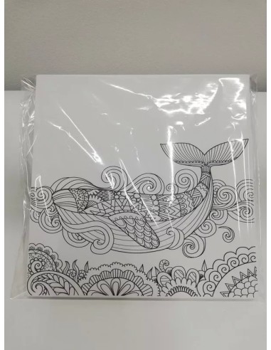 Cuadro En Lienzo Para Pintar Mandalas Pack X 10 Unidades