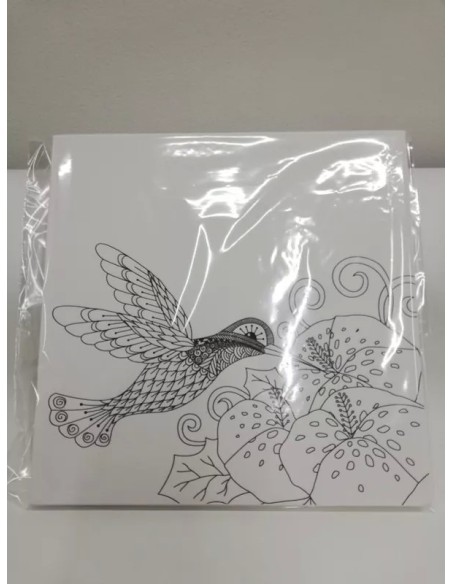 Cuadro En Lienzo Para Pintar Mandalas Pack X 10 Unidades