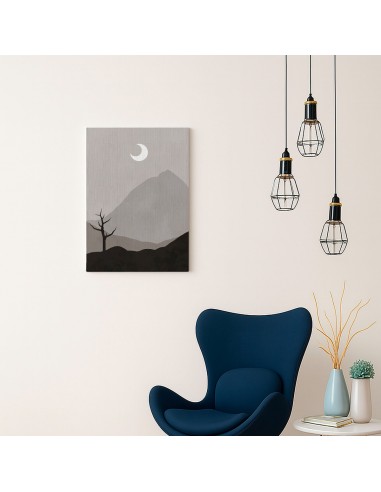 Cuadro Abstracto Paisaje 35x50cm Lienzografía Diseño 0385
