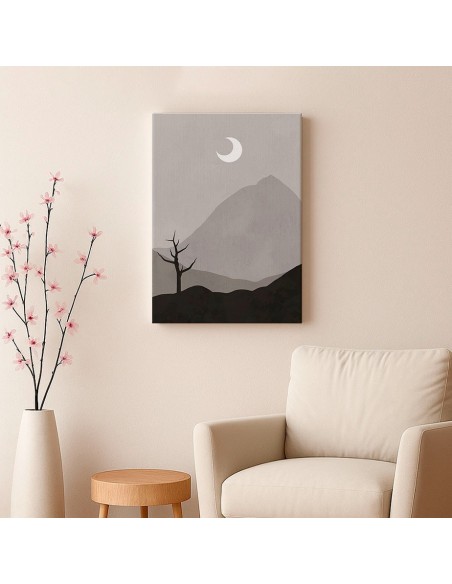 Cuadro Abstracto Paisaje 35x50cm Lienzografía Diseño 0385