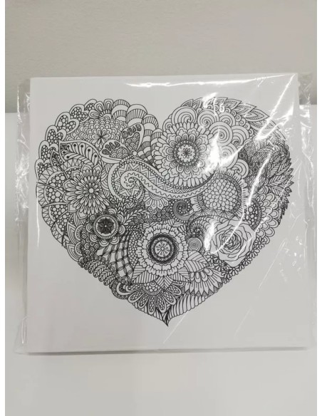 Cuadro En Lienzo Para Pintar Mandalas Pack X 10 Unidades