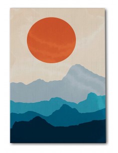 Cuadro Abstracto Paisaje 35x50cm Lienzografía Diseño 0387