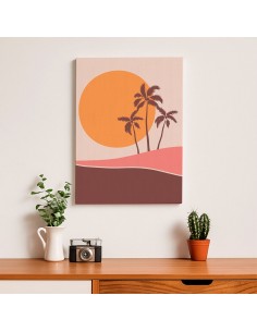 Cuadro Abstracto Paisaje 35x50cm Lienzografía Diseño 0394 2