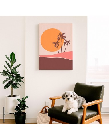 Cuadro Abstracto Paisaje 35x50cm Lienzografía Diseño 0394