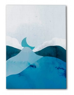 Cuadro Abstracto Paisaje 35x50cm Lienzografía Diseño 0395