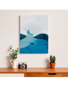 Cuadro Abstracto Paisaje 35x50cm Lienzografía Diseño 0395 2