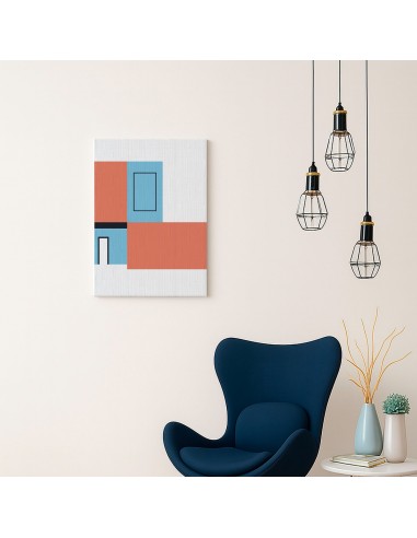 Cuadro Abstracto Arquitectura 35x50cm Lienzografía D0396