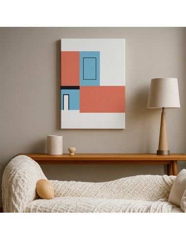 Cuadro Abstracto Arquitectura 35x50cm Lienzografía D0396