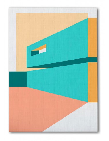 Cuadro Abstracto Arquitectura 35x50cm Lienzografía D0398