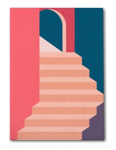 Cuadro Abstracto Arquitectura 35x50cm Lienzografía D0404