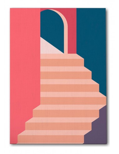 Cuadro Abstracto Arquitectura 35x50cm Lienzografía D0404