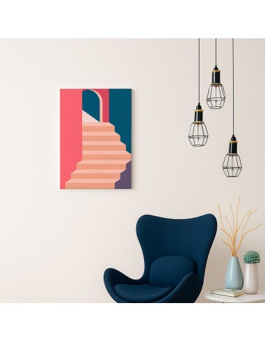 Cuadro Abstracto Arquitectura 35x50cm Lienzografía D0404