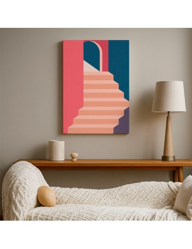 Cuadro Abstracto Arquitectura 35x50cm Lienzografía D0404