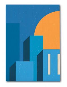 Cuadro Abstracto Arquitectura 35x50cm Lienzografía D0406